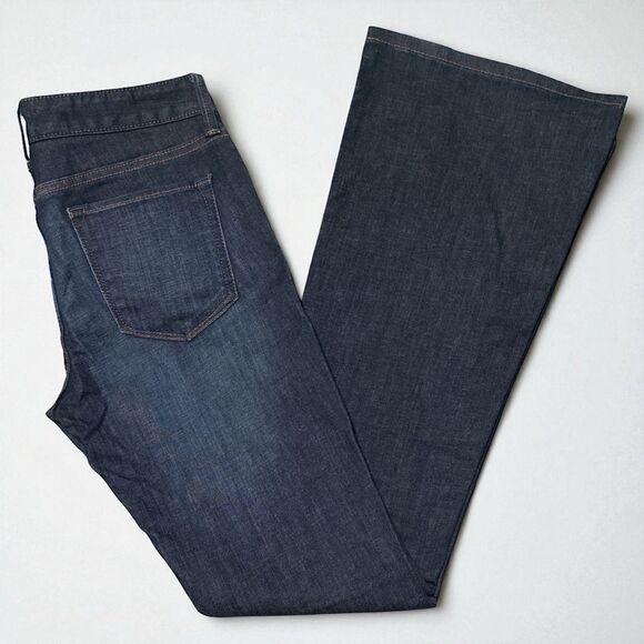 Banana Republic Jeans Women’s Size 27 Dark Wash Flare Stretch Denim Inseam 33 - Picture 2 of 4